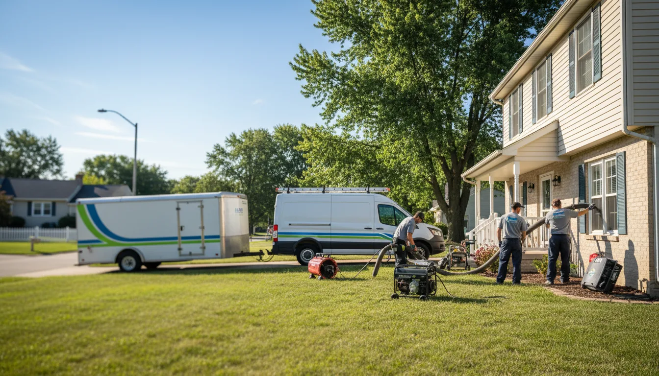 Flooded Basement Restoration And Cleanup With Repair in Good Hope, IL near me